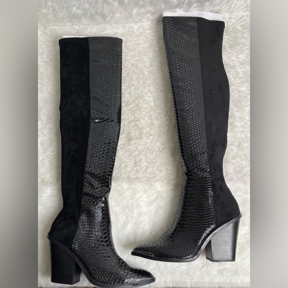 New DV Dolce Vita Jethro Over-The-Knee Boots In Black Size 8.5 - Picture 14 of 16